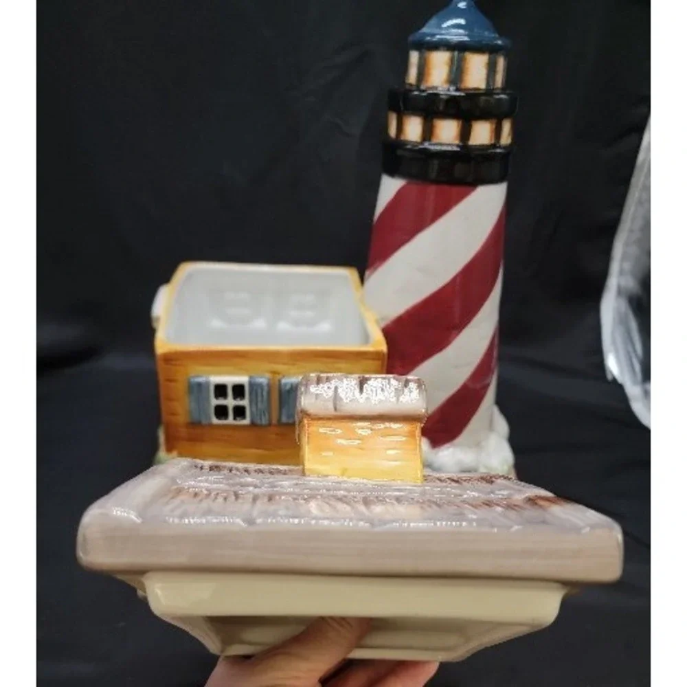 Cookie Jar Lighthouse Beach Home Nautical Kitchen Decor Storage Canister Gibson